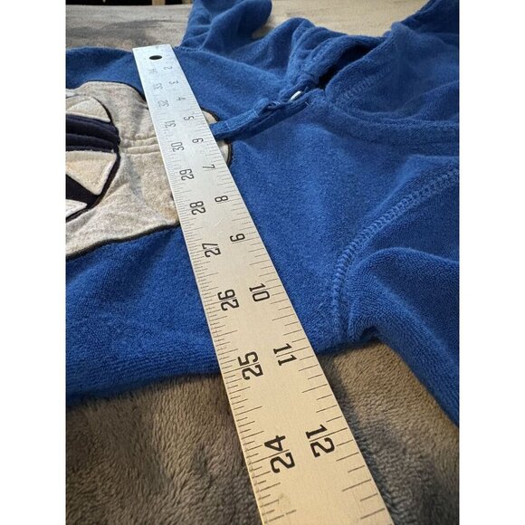Hanna Andersson Baby Sunsoft Terry Shark Hoodie Size 6-12M Blue Swim Cover up - Picture 8 of 9